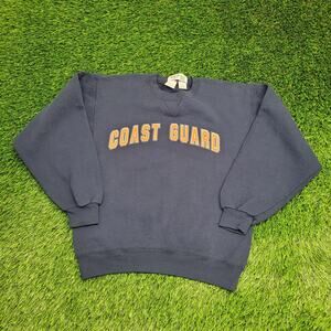 Vintage 90s Coast Guard Sweatshirt Small 20x23 Baggy USA